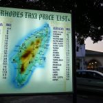 Rhodes taxi prices